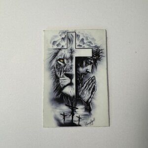 Lion of Judah Jesus Prayer Sticker - Single Piece